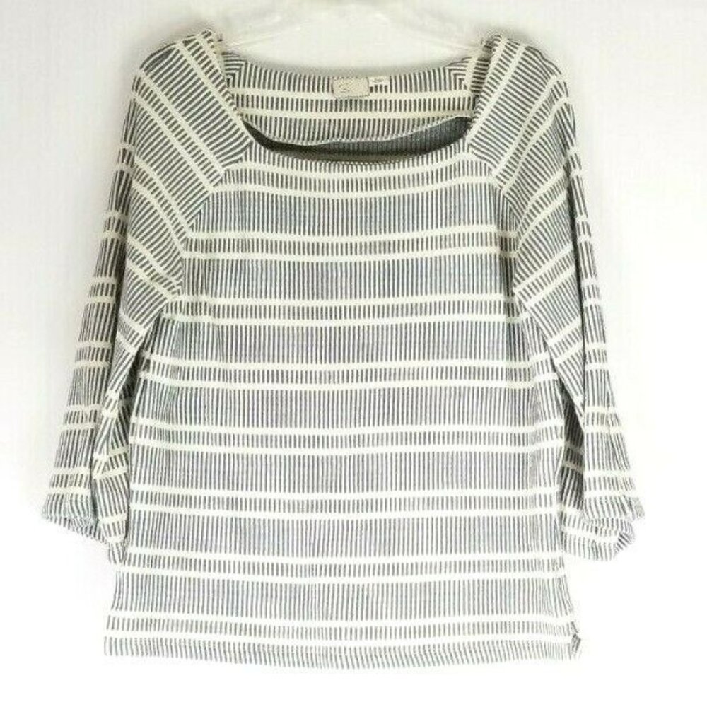 Anthropologie 9H15 STCL  Stripe Knit Shirt Top